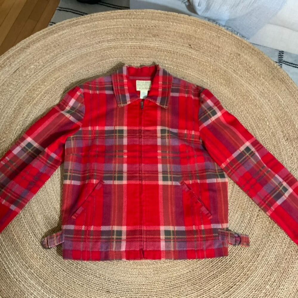 Vintage Limited Chinos Red Plaid Zip Jacket